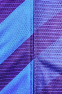 Making Long Sleeve Breathable Cycling Shirts Custom Blue Zip Style Moisture Wicking Road Cycling Shirts Cycling Shirt Shop SKCSCP007 side view